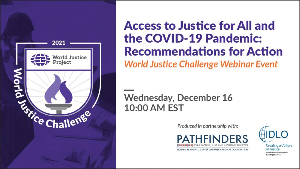 Access to Justice for All and the COVID-19 Pandemic: Recommendations for Action